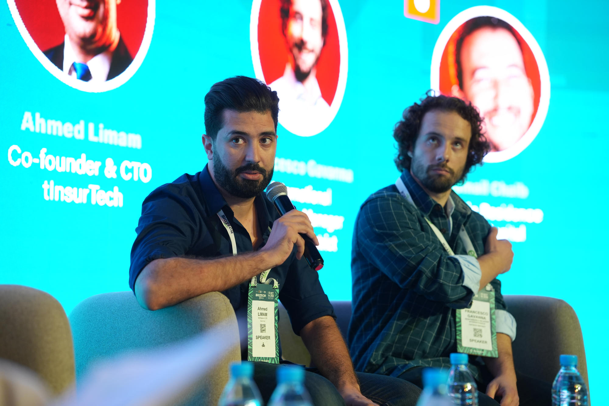 Ahmed Limam speaking during the AI in FinTech panel at BIGTECH Africa