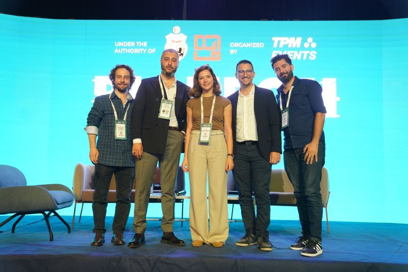 Ahmed Limam, fellow panelists, and moderator Ons Abdelkhalek at BIGTECH Africa 2026